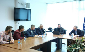 Foto: Dž.K. / Radiosarajevo.ba / Sastanak ministra Forte sa sindikatom BHANSA-e