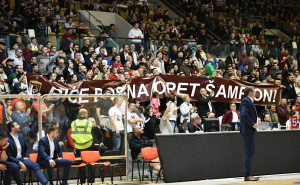 Foto: A. K. / Radiosarajevo.ba / Slavlje košarkaša Bosne nakon plasmana u finale ABA 2 lige