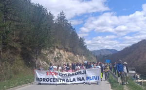 Foto: Čuvari Plive / Protest pod nazivom ''Recimo NE hidroelektranama na Plivi"