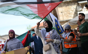 Foto: N. G. / Radiosarajevo.ba / Protestna šetnja za Palestinu u Sarajevu