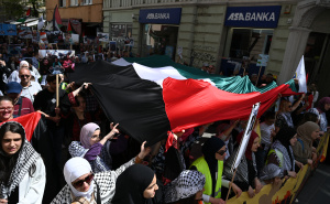 Foto: N. G. / Radiosarajevo.ba / Protestna šetnja za Palestinu u Sarajevu