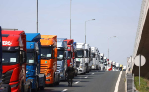 Foto: Dž. K. / Radiosarajevo.ba / Protest vozača kamiona