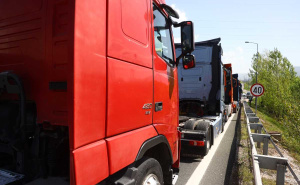 Foto: Dž. K. / Radiosarajevo.ba / Protest vozača kamiona