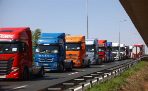 Foto: Dž. K. / Radiosarajevo.ba / Protest vozača kamiona