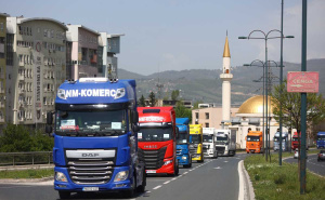 Foto: Dž. K. / Radiosarajevo.ba / Protestna vožnja vozača kamiona u Sarajevu