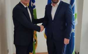 Foto: NES BiH / Škrijelj, Šljivo i Nurković pristupili Narodnom evropskom savezu (NES)