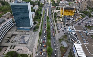 Foto: A. K. / Radiosarajevo.ba / Protestna vožnja vozača kamiona u Sarajevu