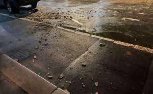 FOTO: Radiosarajevo.ba / Obrušila se fasada u centru Sarajeva