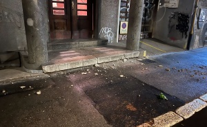 FOTO: Radiosarajevo.ba / Obrušila se fasada u centru Sarajeva
