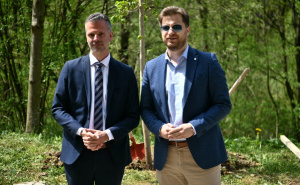 Foto: A. K. / Radiosarajevo.ba / Sadnja stabala lipe u "Aleji ambasadora"