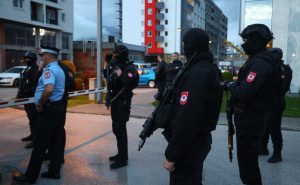 Foto: Dž. K. / Radiosarajevo.ba / Velike policijske snage u Istočnom Sarajevu