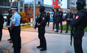 Foto: Dž. K. / Radiosarajevo.ba / Velike policijske snage u Istočnom Sarajevu