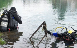 Foto: Ustupljene fotografije / Ronilački klub Neptun, akcija čišćenja Une