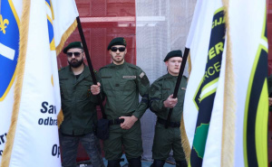 Foto: Dž. K. / Radiosarajevo.ba / Zelene beretke u bivšoj Dobrovoljačkoj