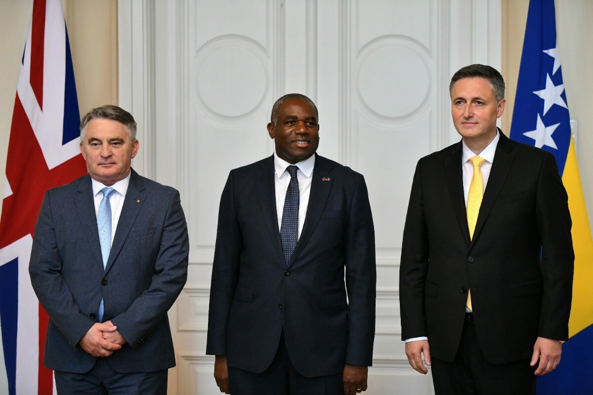 David Lammy na sastanku sa članovima Predsjedništva BiH