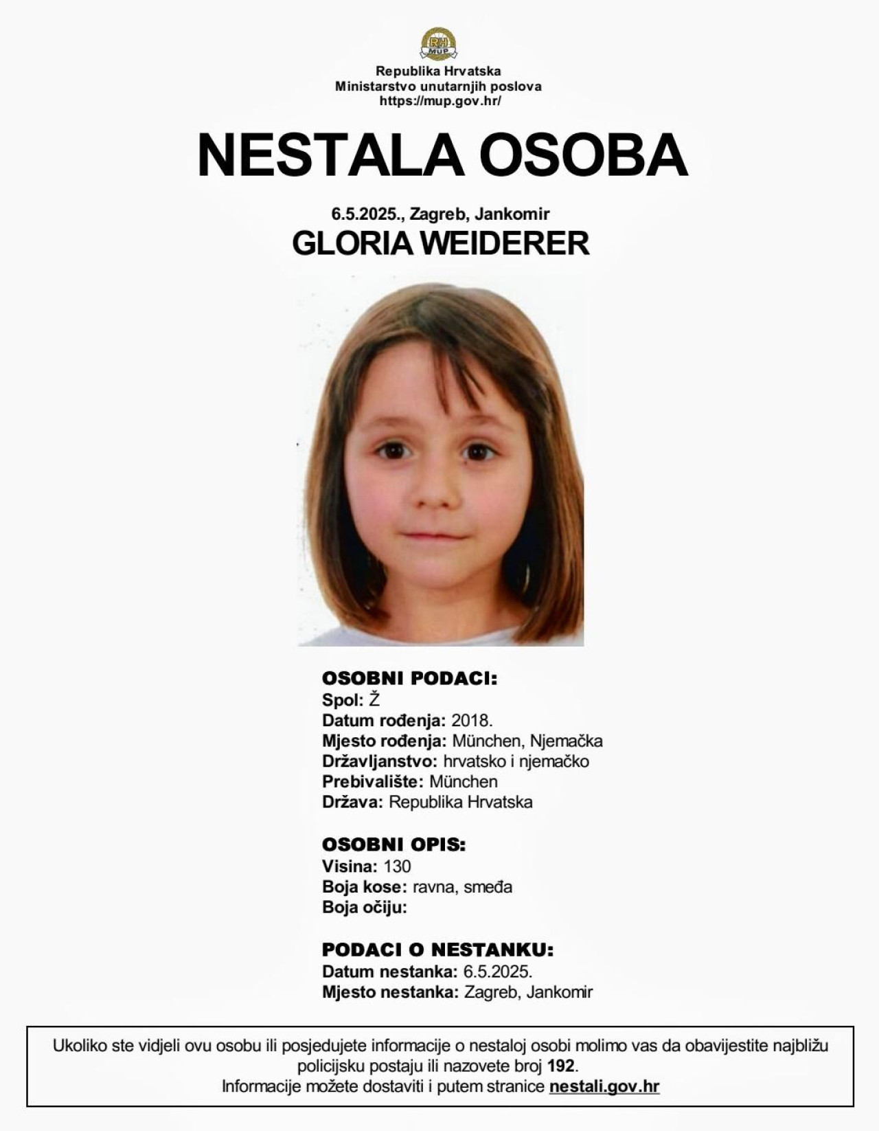 Nestala Gloria Weiderer