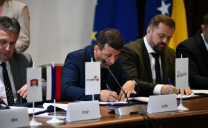 Foto: A.K./Radiosarajevo.ba / Potpisivanje Platforme za mir, stabilizaciju, europsku budućnost i ekonomski napredak BiH