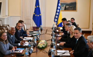 Foto: A.K./Radiosarajevo.ba / Antonio Costa na prijemu u Predsjedništvu BiH