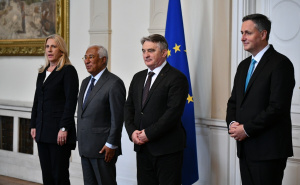 Foto: A.K./Radiosarajevo.ba / Antonio Costa na prijemu u Predsjedništvu BiH