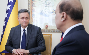 Foto:  Kabinet člana Predsjedništva BiH / Sastanak s ambasadorom Islamske Republike Pakistan u Bosni i Hercegovini