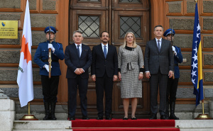 Foto: N. G. / Radiosarajevo.ba / Nikos Christodoulides stigao u Sarajevo