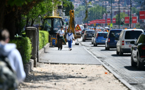 Foto: A. K. / Radiosarajevo.ba / Radovi na Obali Kulina bana