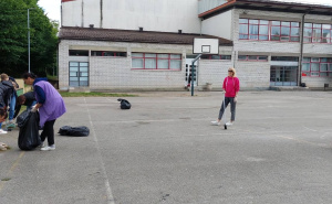 Foto: JU OŠ "Skender Kulenović" Sarajevo / Kolektiv OŠ Skender Kulenović organizovao akciju čišćenja i dezinfekcije