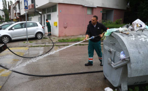 Foto: Dž. K. / Radiosarajevo.ba / KJKP Rad, čišćenje ulica, leptospiroza