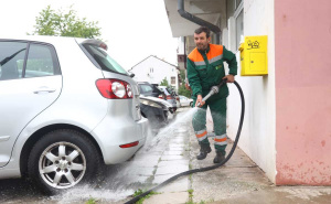Foto: Dž. K. / Radiosarajevo.ba / KJKP Rad, čišćenje ulica, leptospiroza