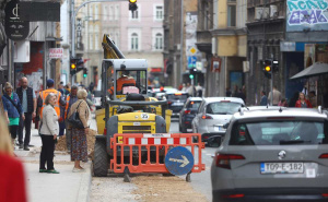 Foto: Dž. K. / Radiosarajevo.ba / Radovi u ulici Mula Mustafe Bašeskije