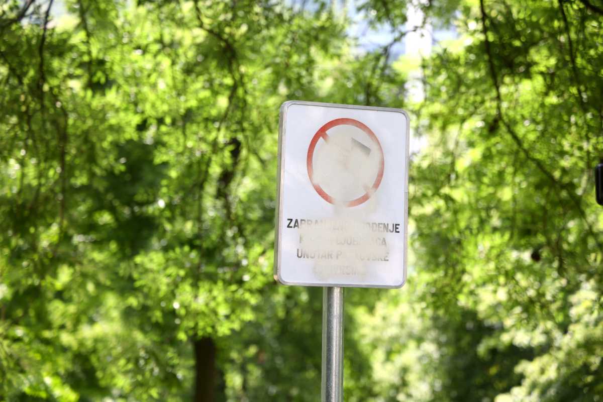 Oznake u Velikom parku