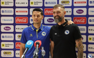 Foto: Nogometni savez BiH / Mirko Hrgović i Haris Hajradinović