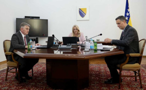 Foto: Dž. K. / Radiosarajevo.ba / Članovi Predsjedništva BiH
