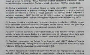 Foto: Hercegovina.info / Odluka o organiziranju i provođenju štrajka