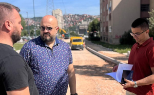 Foto: Press služba KS / Ministar Šteta obišao neka gradilišta saobraćajnica u Novom Gradu