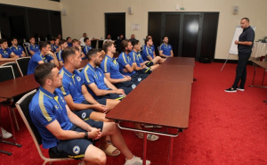 Foto: NFSBiH / Reprezentativci sa Vicom Zeljkovićem