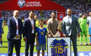 Foto: Dž. K. / Radiosarajevo.ba / Miral Pjanić se oprostio od reprezentacije