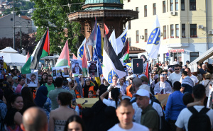 Foto: N. G. / Radiosarajevo.ba / Protestna šetnja za Palestinu u Sarajevu