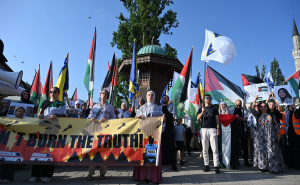 Foto: N. G. / Radiosarajevo.ba / Protestna šetnja za Palestinu u Sarajevu