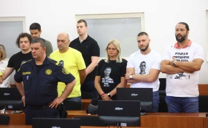 Foto: Dž. K. / Radiosarajevo.ba / Izricanje presude Ademu Šumanu, Elmedinu Gradišiću i Mersimu Saljeviću,