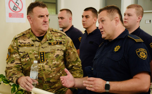 Foto: Press / Pripravnici zatvorske policije posjetili Policijsku akademiju FMUP-a i prisustvovali zajedničkoj pokaznoj vježbi