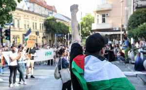 Foto: AA / U Beogradu održan protest protiv izvoza oružja iz Srbije u Izrael
