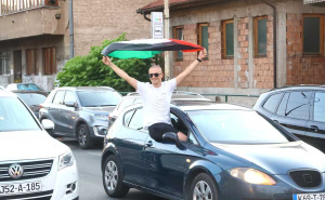 Foto: Dž. K. / Radiosarajevo.ba / Kolona automobila podrške Iranu i Palestini