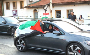 Foto: Dž. K. / Radiosarajevo.ba / Kolona automobila podrške Iranu i Palestini