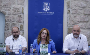 Foto: Dž. K. / Radiosarajevo.ba / Promocija knjige "SREBRENICA – izazovi za ostvarivanje ljudskih prava u periodu od 2005. do 2024."