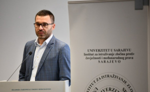 Foto: A. K. / Radiosarajevo.ba / Naučni skup „SREBRENICA – 30 GODINA OD GENOCIDA: Kontinuitet zločina, negiranja i nestali“