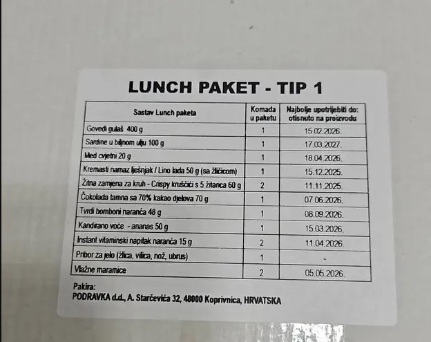 Policija za Thompsonov koncert dobila lunch paket