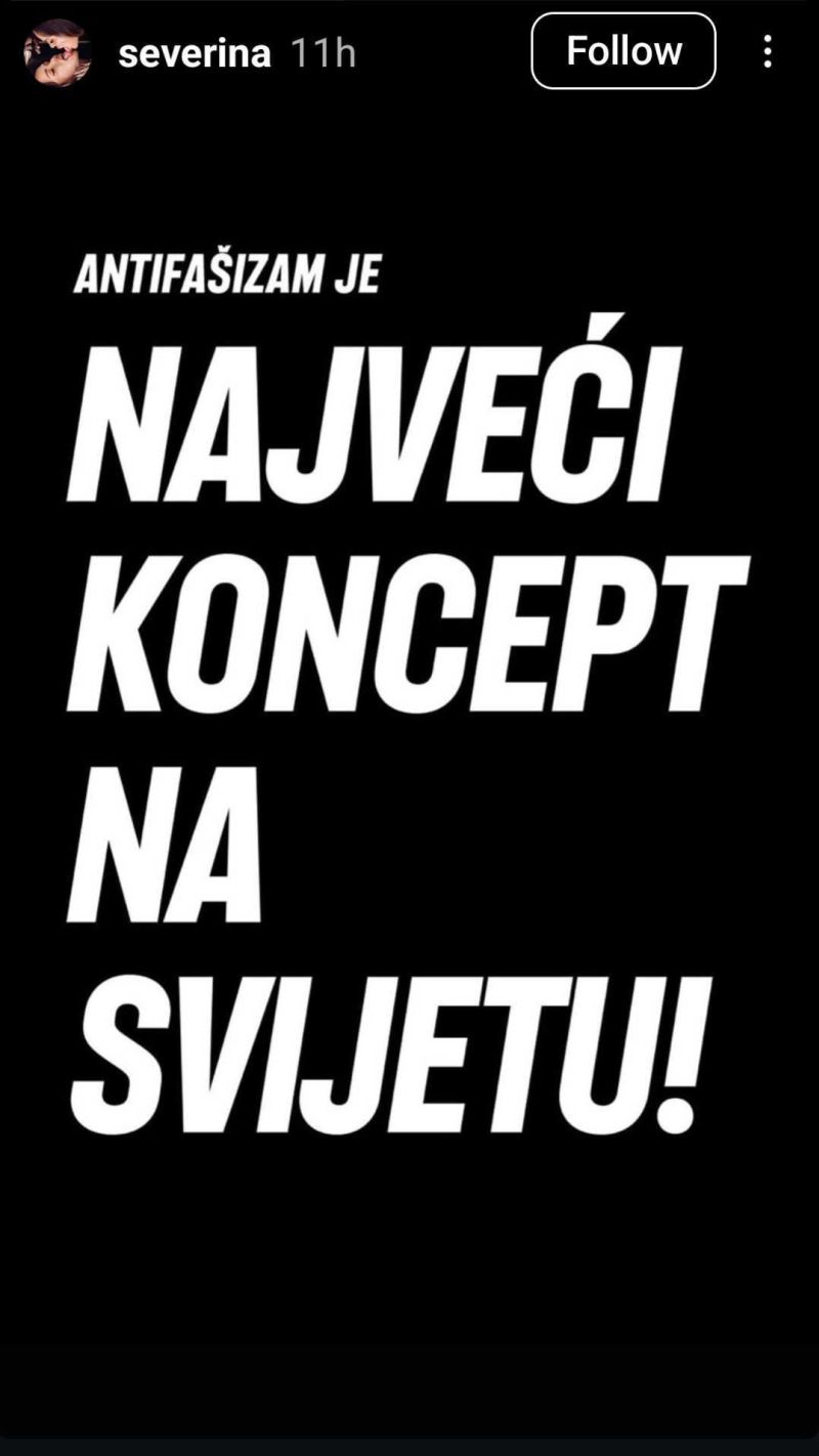 Severinina objava na dan koncerta Marka Perkovića Thompsona