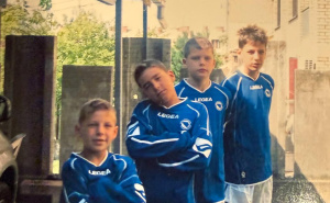 Foto: Privatni album / Luka Garza kao dječak u dresu BiH