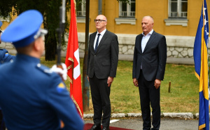 Foto: A.K./Radiosarajevo.ba / Ministar odbrane Zukan Helez sa Švicarskom konfederacijom